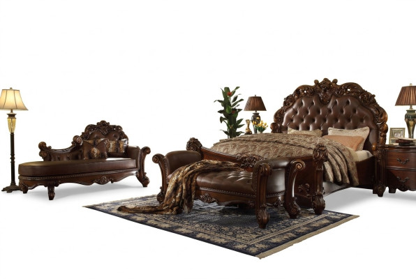 Double bed, bed, marital bed, luxury beds, baroque, rococo, antique style, Chesterfield.