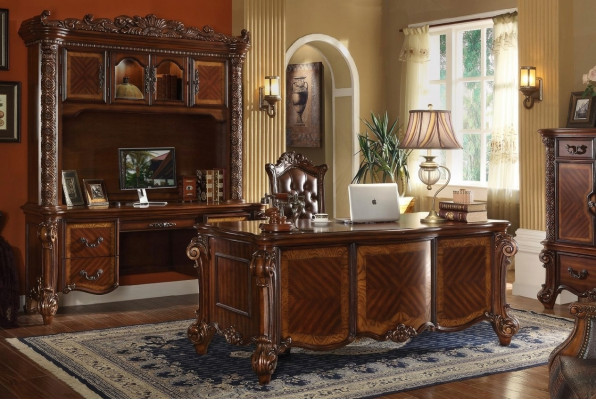 Office Classic Desk Shelf Computer Secretary Table Tables Shelves