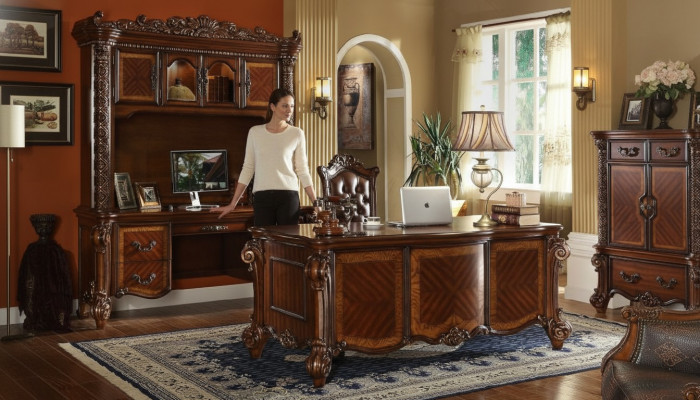 Office desk chair desks table wood chair 2-piece set tables