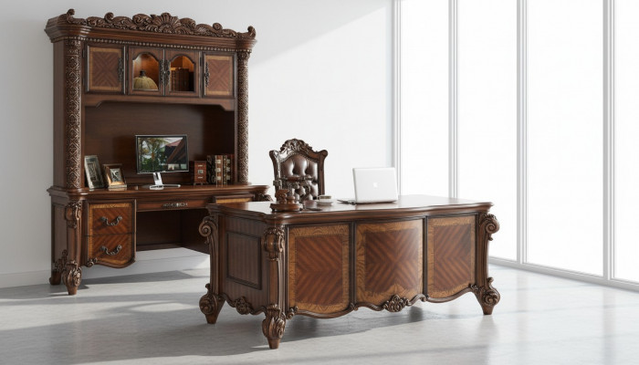 Office desk chair desks table wood chair 2-piece set tables