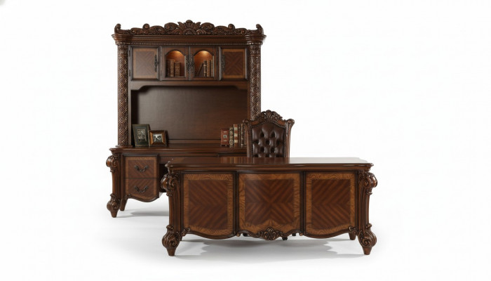 Office desk chair desks table wood chair 2-piece set tables