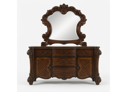 Mirror Dresser Decorative Cabinet Dressers Sideboard Bedroom Set Wood
