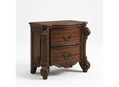 Baroque Rococo Nightstand Wooden Night Cabinet Dresser Side Table Night Console New
