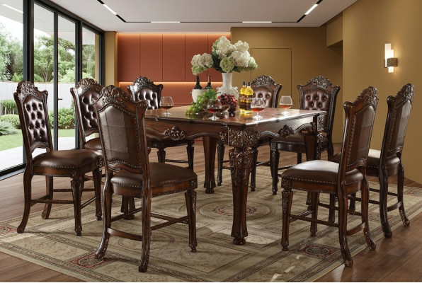 Dining Table with 6 Chairs Dining Room Set Classic Table 7-piece Set