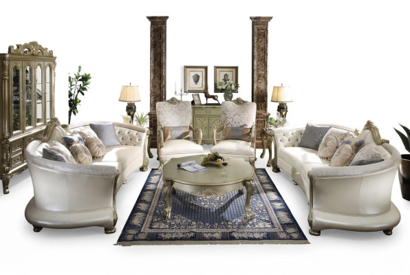 Luxury Chesterfield Sofa Set 4+4+1+1 Seater with Coffee Table Furniture Couch