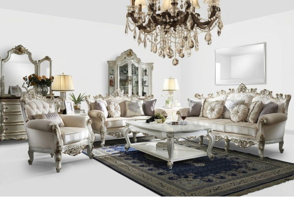 Luxury Chesterfield Sofa Set 3+2+1 Seater with Furniture Coffee Table Couch