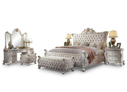 Classic bedroom set Baroque Rococo bed nightstand dresser