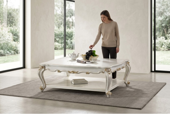 Luxury Coffee Table Genuine Decorative Wood Tables Side Sofa Table Living Room