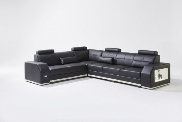 Corner sofa leather sofa big L-shaped living area sofa couch set
