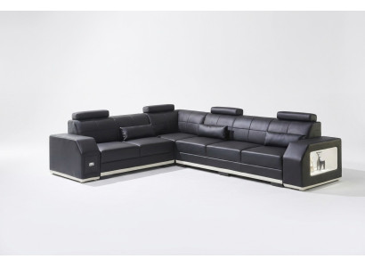 Corner sofa leather sofa big L-shaped living area sofa couch set