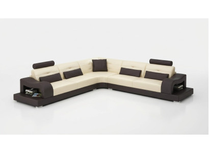 Leather sofa couch living landscape L shape decor design modern sofa corner sofas