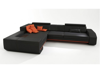 L-shaped leather sofa couch living landscape suite design corner sofa