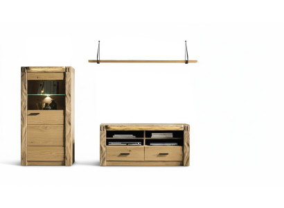 Living Room Wall Cabinet Sideboard Shelf 3-piece Set Shelves Cabinets