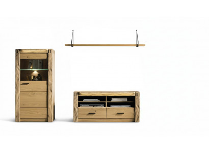 Living Room Wall Cabinet Sideboard Shelf 3-piece Set Shelves Cabinets