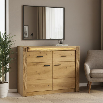 Design dresser dressers wood sideboard modern sideboard tall cabinet 116cm new