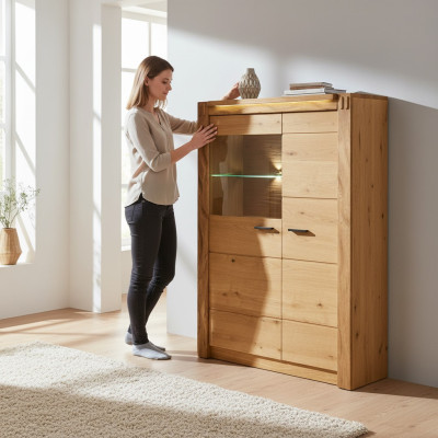 Showcase cabinet shelf modern style living room sideboards glass collection