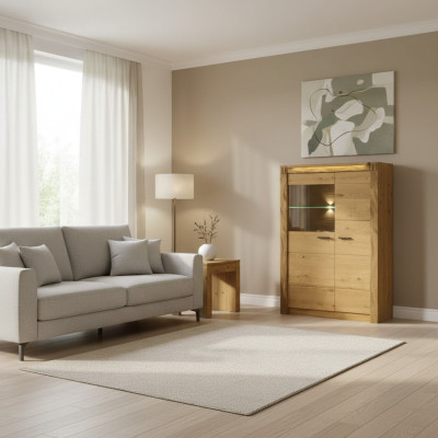 Showcase cabinet shelf modern style living room sideboards glass collection
