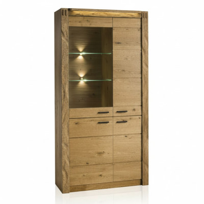 Display cabinet chest living room glass shelf display shelves wood cabinets new