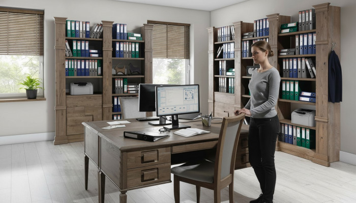 Design office desk shelves file cabinet decor writing desks