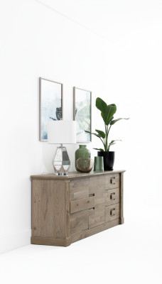 Designer dresser, sideboard, low board cabinet, living room shelf, antique style.
