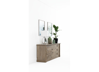 Designer dresser, sideboard, low board cabinet, living room shelf, antique style.