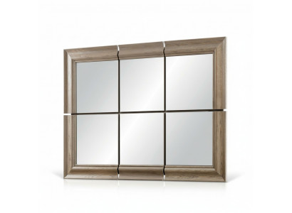 Modern Large Mirror Wall Mirror Real Wood Frame Hanging Mirror New 146x105cm