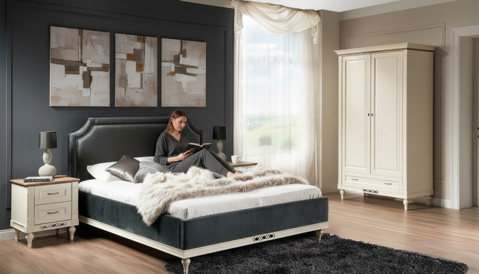 Bed Pillow Design Luxury Hotel Beds Double 140/160cm Sleep Room Double Textile