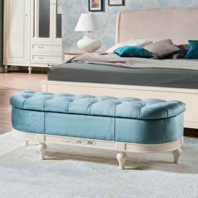 Stool footstool side stool ottoman chaise longue bench Chesterfield