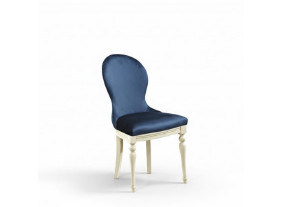 Chair 1x Luxury Design Upholstered Designer Chairs Seat Office Dining Room Wood Armchair