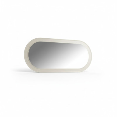 Mirror Wooden Frame Large Wall Mirror Classic Design Oval Wood Frame 150cm