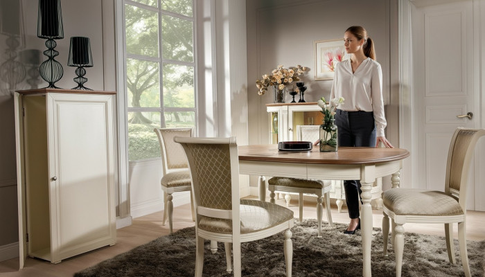 Table dining table wood table XXL conference table extendable dining room tables wood new