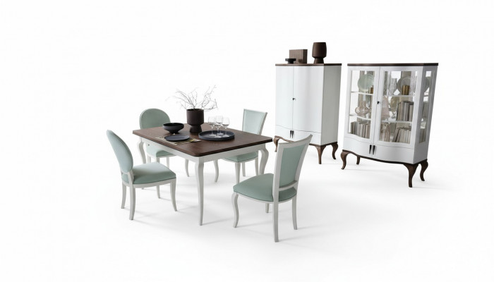 Luxury Designer Wooden Dining Table Extendable 140/330cm Living Dining Room Furniture New