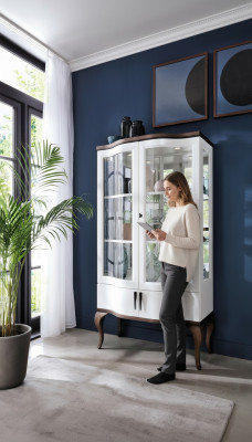Classic display cabinet, living room display cabinet, display shelf, cabinets