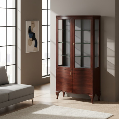 Classic display cabinet cupboard cabinets vitrines wood living room sideboards