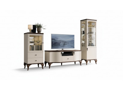 Design glass cabinet living room display cabinet shelf sideboard wood