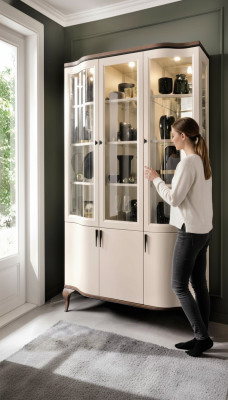 Cabinets Showcase Showcases Wood Noble Luxury Glass Cabinet Wood Shelf