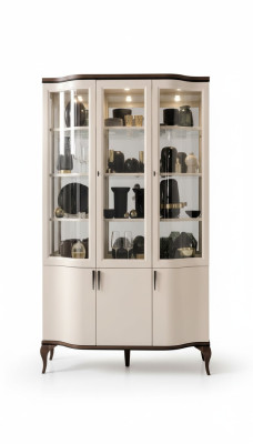 Cabinets Showcase Showcases Wood Noble Luxury Glass Cabinet Wood Shelf