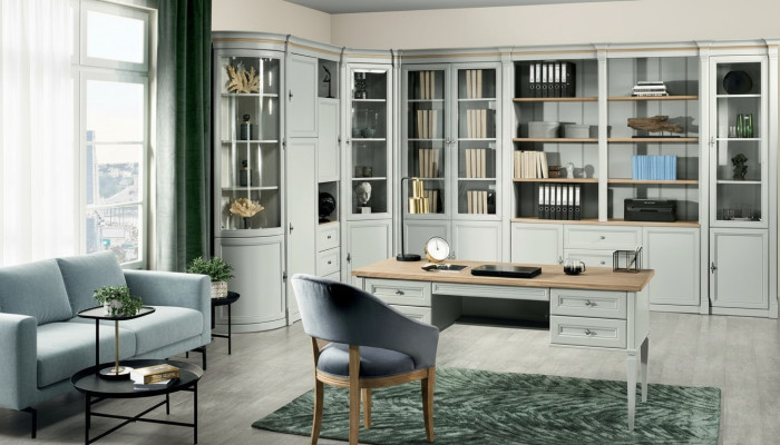 Office closet wall corner cabinet wood luxury furniture - Request a quote - Different size