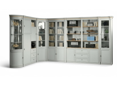 Office closet wall corner cabinet wood luxury furniture - Request a quote - Different size