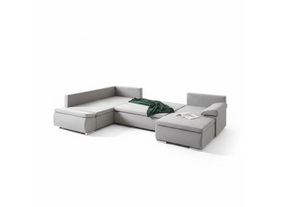 U-shaped fabric couch living area corner sofa set design modern sofa