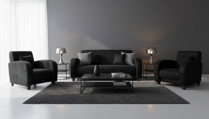 Sofa Set Modern 321 Seater Leather Sofa Couch Living Room Suite
