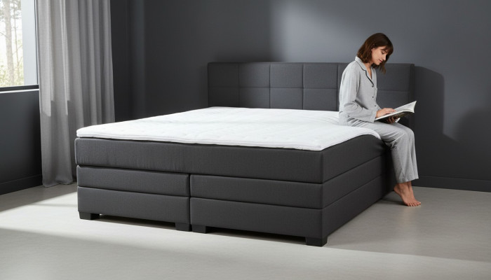 Vintage box spring beds upholstered bed wooden bed hotel double marriage bed