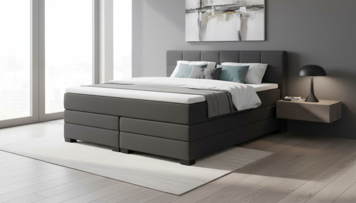Vintage box spring beds upholstered bed wooden bed hotel double marriage bed