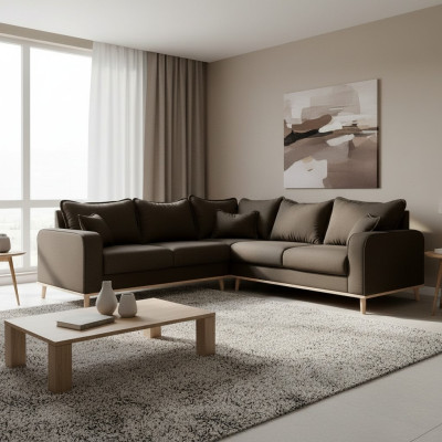 Sectional sofa couch upholstery U-shape living landscape seating suite sofas