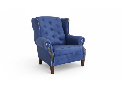 Armchair TV Sofa 1-Seater Couch Designer Textile Sofas Upholstered Wing Chair