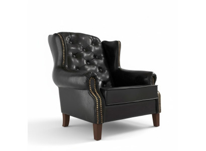 Wing chair armchair television design upholstery sofa couch chesterfield leather