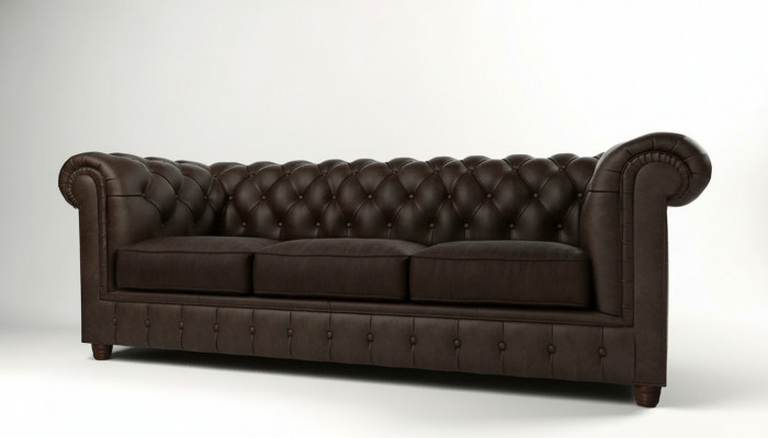 Classic Chesterfield Couch Sofa 3-Seater Sofas Upholstered Three-Seater