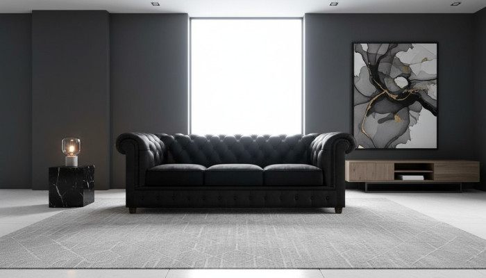 Designer Sofa 3-Seater Chesterfield Couch Upholstered Sofas Three-Seater Couches Seating