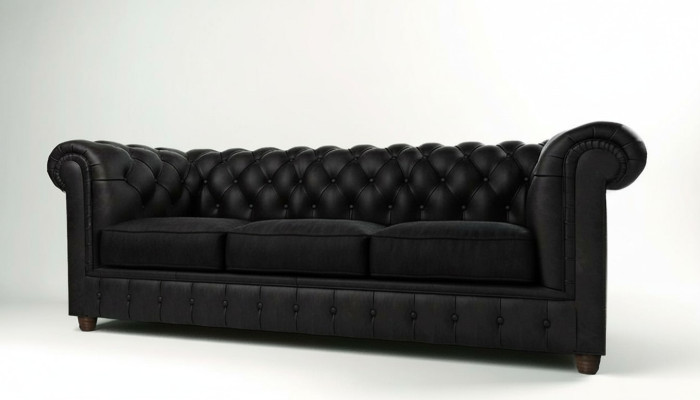 Designer Sofa 3-Seater Chesterfield Couch Upholstered Sofas Three-Seater Couches Seating