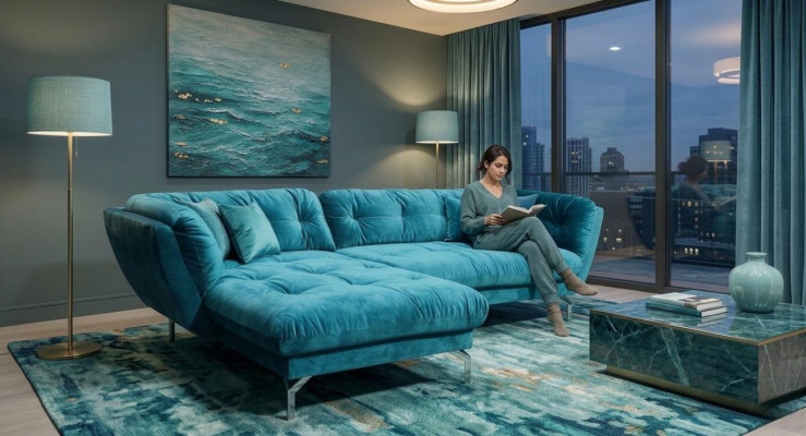 Sectional sofa L-shape sofa couch design couches upholstery textile new corner set